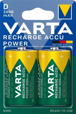 Set acumulatori Varta Ni-Mh D R20 1.2V 3000mAh Ready to use 2buc foto