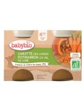 Piure de morcovi si dovleac Bio, 2 x 130g, BabyBio