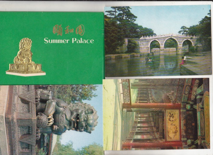 bnk cp China - Palatul de vara - set 11 carti postale necirculate in folder