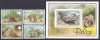 DB1 Fauna WWF Jaguar 1983 Belize 4 v. + SS MNH, Nestampilat