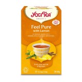 Ceai cu papadie si lamaie Feel Pure, 17 plicuri, Yogi Tea
