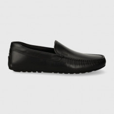 BOSS mocasini de piele Noel barbati, culoarea negru, 50517134