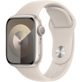 Cumpara ieftin Apple Watch S9, GPS, 41mm, Starlight Aluminium Case, Starlight Sport Band - S/M