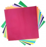 Hartie gumata colorata pentru activitati crafts,50x50cm,1mm,10 coli set