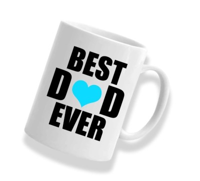Cana alba personalizata &amp;quot;Best Dad ever&amp;quot;, INOVATIX&amp;reg;. 330ml foto