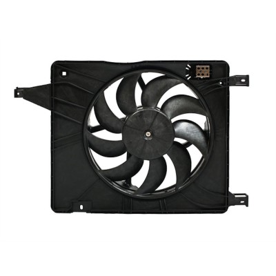 GMV radiator electroventilator Nissan Qashqai (J10), 02.2007-2013 , tip climatizare , dimensiune 385 mm, 2+2 pini, cu pre-rezistormm, Aftermarket foto