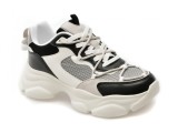 Pantofi sport ALDO alb-negru, ANDREE 122, din material textil