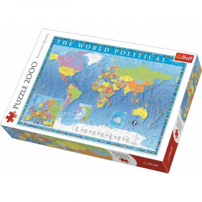 Puzzle Trefl, Harta politica a lumii, 2000 piese foto