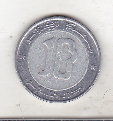 bnk mnd Algeria 10 dinari 2008 , bimetal , fauna foto