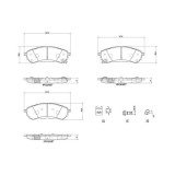 Placute frana Ford Ranger (Tke) 04.11-, Spate, BREMBO