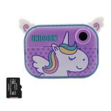 Pachet: Card memorie 32 Gb + Camera foto-video digitala pentru copii, THD Pixels C3Pro, Wifi, imprimanta termica, rezolutie 12 megapixeli, model unico