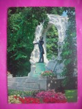 HOPCT 19787 MONUMENTUL JOHAN STRAUSS -MUZICA - VIENA .-AUSTRIA -NECIRCULATA