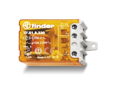 Releu pas cu pas (teleruptor) 4 secvente 10A 1ND 230V Finder 270182300000 foto
