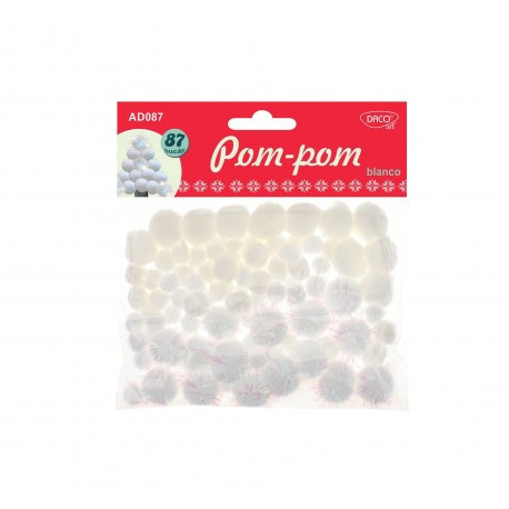 Accesorii craft - AD087 pom pom blanco DACO