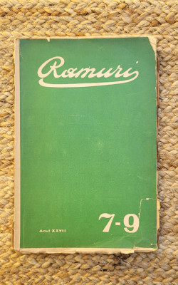 Ramuri - Revista literara anul al XXVII-lea, nr. 7-9,IULIE DECEMBRIE 1935 foto