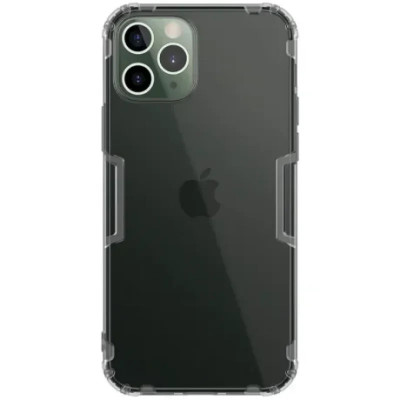 Husa Cover Nillkin Nature Silicon Slim pentru iPhone 12/12 Pro Fumuriu foto