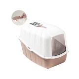 Litiera acoperita EcoKomoda cu filtru de carbon, Pink, 54x39x40(h)cm