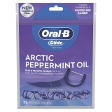 Scobitori cu ață dentară Oral-B Glide Arctic Peppermint Oil, 75 buc.