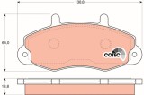 TRW GDB1084 COTEC set placute frana,frana disc