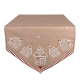 Cumpara ieftin Traversa masa Craciun bumbac multicolor Turta Dulce 50x160 cm