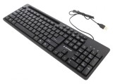 Tastatură USB Neagră cu Cablu 1,5m US Layout, Gembird