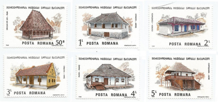 |Romania, LP 1162/1986, Semicentenarul Muzeului Satului din Bucuresti, MNH