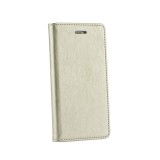 Husa SAMSUNG Galaxy J3 2016 - Magnet Piele (Auriu)