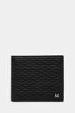 Armani Exchange portofel de piele barbati, culoarea negru, 958097 4R847