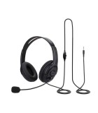 Casca stereo multimedia 40mm cu microfon brat flexibil 3.5 mm jack 4