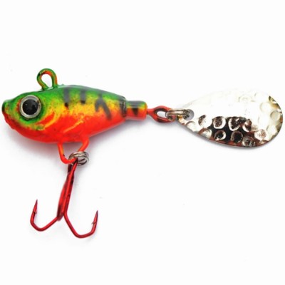 Spinnertail Profi Blinker Spinner Jig Fish, Green Fire Tiger, 10g foto