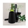 Frapiera Neagra cu Element Racire Detasabil, 15x15x20.5 cm - Pastreaza Bauturile Reci Perfect