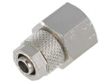 Racord filet ratat max. 15bar din alamă nickelată 6mm