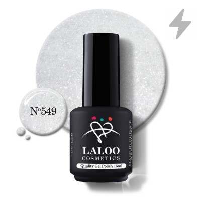549 Charming Flash White | Laloo gel polish 15ml foto
