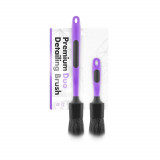 Set Pensula Detailing ChemicalWorkz Ultra Soft Duo Brush Set, 20mm si 24mm, Violet