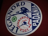 Abtibild vintage de Colectie-LEGA NORD PADANIA--LEGA LOMBARDA,,T.GRATUIT, Dreptunghiular, Lemn