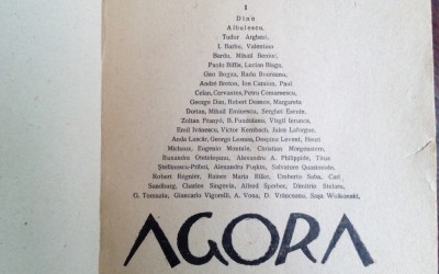 AGORA 1947: Ion Caraion/Virgil Ierunca/Ion Barbu/Lucian Blaga/B.Fundoianu/Dimitrie Stelaru/Alexandru Vona/debut Paul Celan-Ancel (recopertata) foto