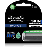 Wilkinson Sword Hydro3 Skin Protection Black Edition capete de schimb 4 buc