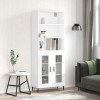 VidaXL Dulap &icirc;nalt, alb, 69,5x34x180 cm, lemn compozit 3189333