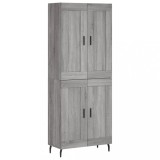 Cumpara ieftin Dulap inalt, gri sonoma, 69,5x34x180 cm, lemn compozit