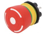 Comutator de Siguranță 22mm 2NC Roșu