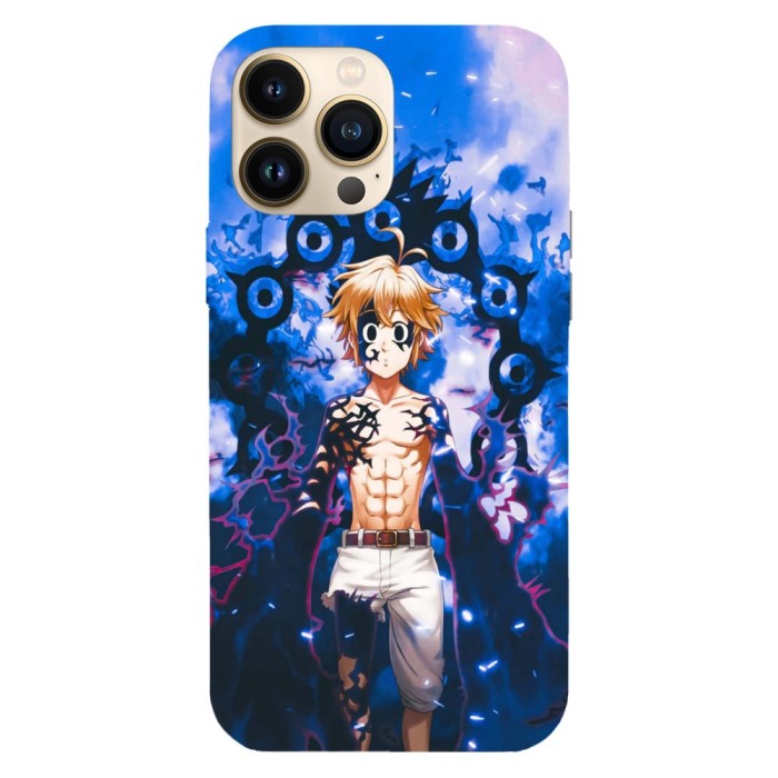 Husa compatibila cu Apple iPhone 14 model Meliodas 7 Deadly Sins, Silicon, TPU, Viceversa
