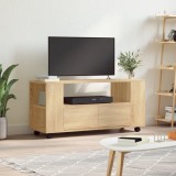 vidaXL Comodă TV, stejar sonoma, 102x34,5x43 cm, lemn prelucrat