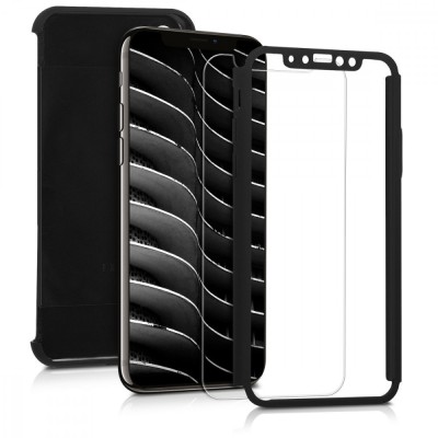 Husa pentru Apple iPhone X / iPhone XS, Policarbonat, Negru, 43751.68 foto