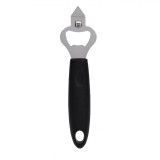 Deschizător Sticle, Metalic, M&acirc;ner Negru, Lungime 17.5cm, Oem