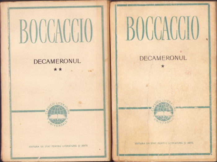 HST C6182 Decameronul 1957 Boccaccio vol I+II