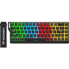 Tastatura GAMING WOZINSKY WKGP-1165; layout: UK; NEGRU; USB; MULTIMEDIA