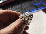 Inel vintage argint cu cristale de stanca