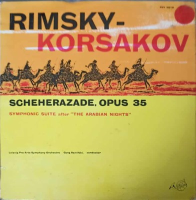 Disc vinil, LP. Scheherazade, Opus 35-Rimsky-Korsakov, Leipzig Pro Arte Symphony Orchestra, Gorg Ramifski-240659 foto