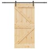Usa glisanta lemn masiv pin 80x210 cm vidaXL cu feronerie inclusa, interior/exterior, design rustic