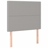 Cumpara ieftin Tablie de pat gri deschis 100x5x118/128 cm, material textil